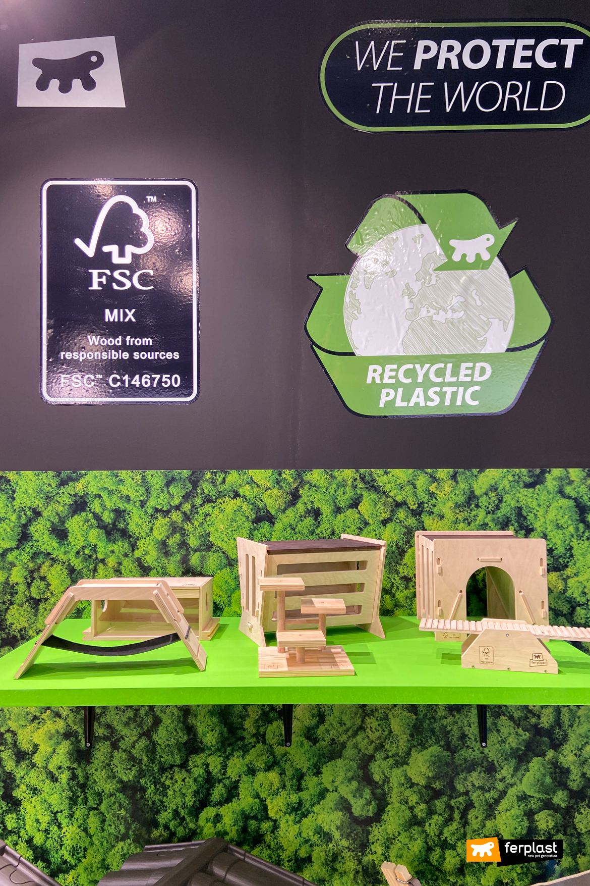 Casette di legno FSC di Ferplast a Zoomark 2021