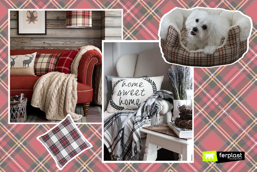 Arredamento Tartan: Cucce e Lettini a quadretti per Cani - LOVE FERPLAST