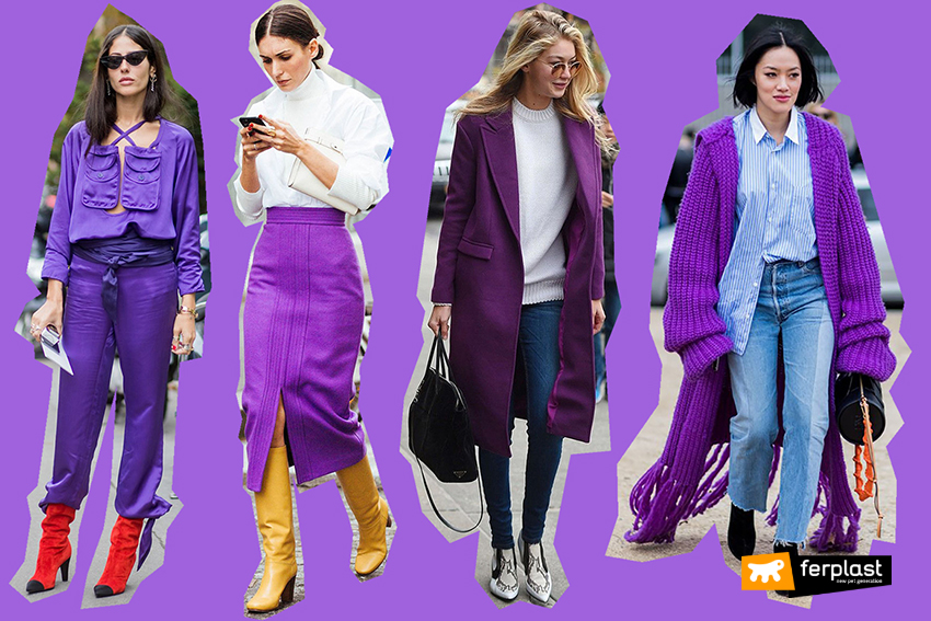 Fashion magazines stated that the colour of spring 2018 is purple